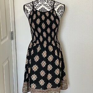 Xhilaration High Neck Fit & Flare Dress Size Large